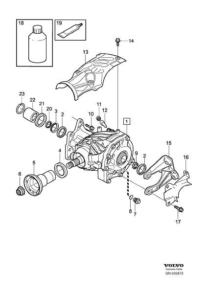 Volvo C Convertible Transfer Case Output Shaft Seal Sealing