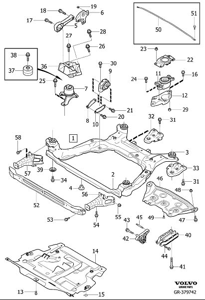 2010 Volvo C30 Engine Mount (Left). ENGINE PAD - 31316875 - Genuine ...