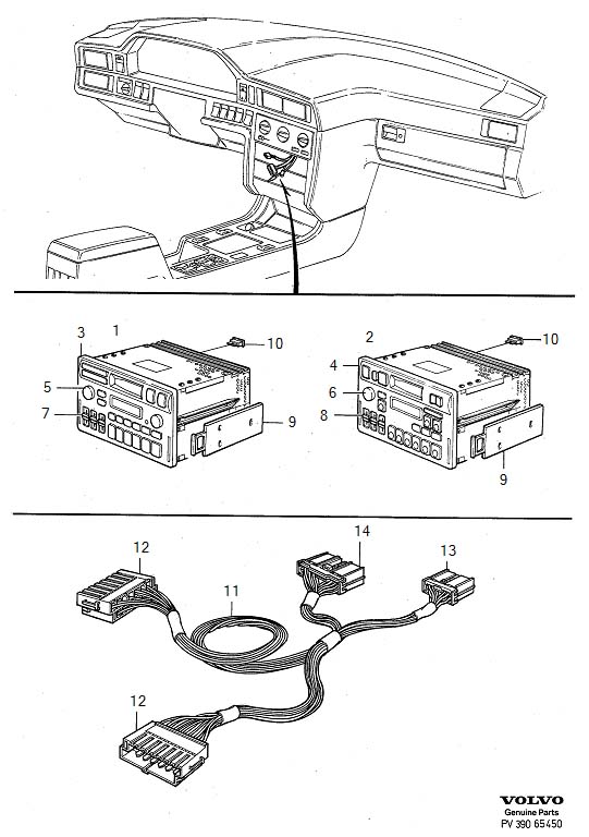 2006 Volvo V50 Receptacle housing. POLE, Connector, Black 9130220